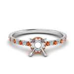 Load image into Gallery viewer, eternity-hidden-semi-mount-halo-diamond-engagement-ring-with-orange-sapphire-in-FD-9168SMRGSAORANGLE3-NL-WG
