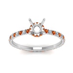 Load image into Gallery viewer, eternity-hidden-semi-mount-halo-diamond-engagement-ring-with-orange-sapphire-in-FD-9168SMRGSAORANGLE3-NL-WG
