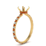 Load image into Gallery viewer, eternity-hidden-semi-mount-halo-diamond-engagement-ring-with-orange-sapphire-in-FD-9168SMRGSAORANGLE3-NL-YG
