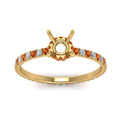 Thumbnail 15 - eternity-hidden-semi-mount-halo-diamond-engagement-ring-with-orange-sapphire-in-FD-9168SMRGSAORANGLE3-NL-YG