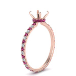 Load image into Gallery viewer, eternity-hidden-semi-mount-halo-diamond-engagement-ring-with-pink-sapphire-in-FD-9168SMRGSADRPIANGLE3-NL-RG
