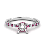 Load image into Gallery viewer, eternity-hidden-semi-mount-halo-diamond-engagement-ring-with-pink-sapphire-in-FD-9168SMRGSADRPIANGLE3-NL-WG

