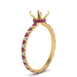 Load image into Gallery viewer, eternity-hidden-semi-mount-halo-diamond-engagement-ring-with-pink-sapphire-in-FD-9168SMRGSADRPIANGLE3-NL-YG
