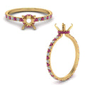 Thumbnail 9 - eternity-hidden-semi-mount-halo-diamond-engagement-ring-with-pink-sapphire-in-FD-9168SMRGSADRPIANGLE3-NL-YG