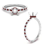 Load image into Gallery viewer, eternity-hidden-semi-mount-halo-diamond-engagement-ring-with-ruby-in-FD-9168SMRGRUDRANGLE3-NL-WG
