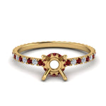 Load image into Gallery viewer, eternity-hidden-semi-mount-halo-diamond-engagement-ring-with-ruby-in-FD-9168SMRGRUDRANGLE3-NL-YG
