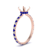 Load image into Gallery viewer, eternity-hidden-semi-mount-halo-diamond-engagement-ring-with-sapphire-in-FD-9168SMRGSABLANGLE3-NL-RG
