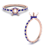 Load image into Gallery viewer, eternity-hidden-semi-mount-halo-diamond-engagement-ring-with-sapphire-in-FD-9168SMRGSABLANGLE3-NL-RG
