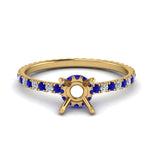 Load image into Gallery viewer, eternity-hidden-semi-mount-halo-diamond-engagement-ring-with-sapphire-in-FD-9168SMRGSABLANGLE3-NL-YG

