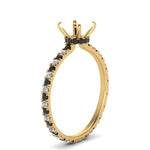 Load image into Gallery viewer, eternity-hidden-semi-mount-halo-engagement-ring-with-black-diamond-in-FD-9168SMRGBLACKANGLE3-NL-YG
