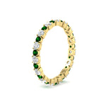 Load image into Gallery viewer, Eternity Ring with Round Cut Diamonds
