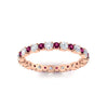 Load image into Gallery viewer, Eternity Ring with Round Cut Diamonds