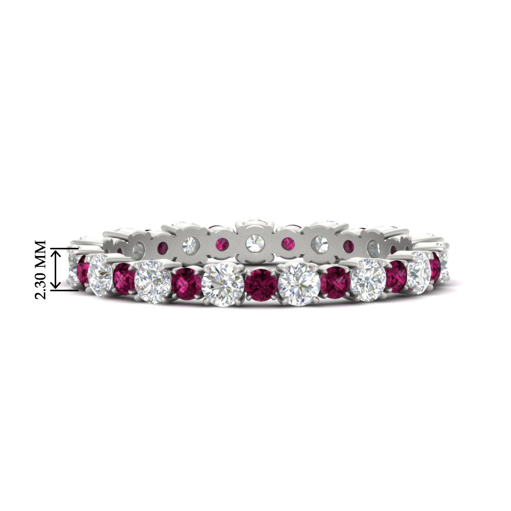 Eternity Ring with Round Cut Diamonds