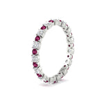 Load image into Gallery viewer, Eternity Ring with Round Cut Diamonds
