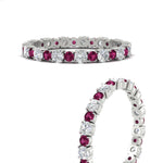 Load image into Gallery viewer, Eternity Ring with Round Cut Diamonds
