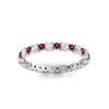 Load image into Gallery viewer, Eternity Ring with Round Cut Diamonds