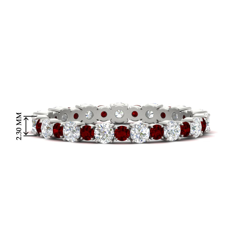 Eternity Ring with Round Cut Diamonds