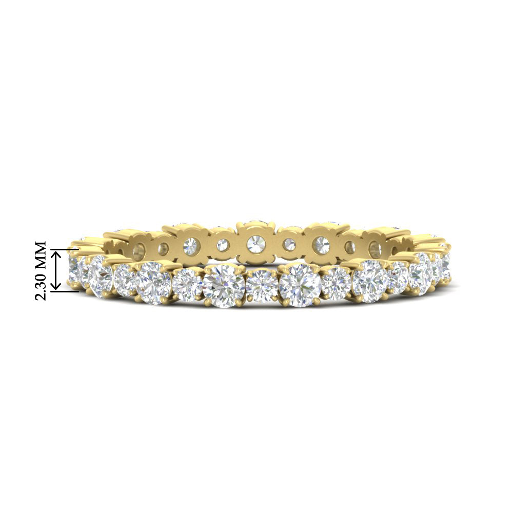 Eternity Ring with Round Cut Diamonds