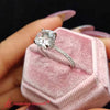 Load image into Gallery viewer, Eternity Round Cut Hidden Halo Engagement Ring