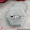 Load image into Gallery viewer, Eternity Round Cut Hidden Halo Engagement Ring