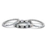 Load image into Gallery viewer, eternity-stacking-band-with-baguette-and-black-diamond-in-white-gold-FD9119GBLACKANGLE3-NL-WG.jpg
