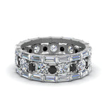 Load image into Gallery viewer, eternity-stacking-band-with-baguette-and-black-diamond-in-white-gold-FD9119GBLACKANGLE3-NL-WG.jpg
