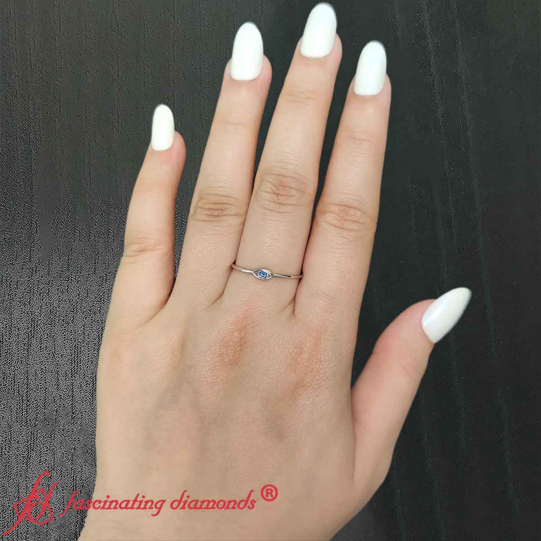 Evil Eye Mini Stack Ring