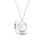 Load image into Gallery viewer, f-letter-pendant-in-white-gold-FDPD11312FANGLE1-NL-WG-HW
