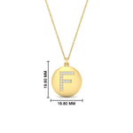 Load image into Gallery viewer, f-letter-pendant-in-yellow-gold-FDPD11312FANGLE1-NL-YG-HW
