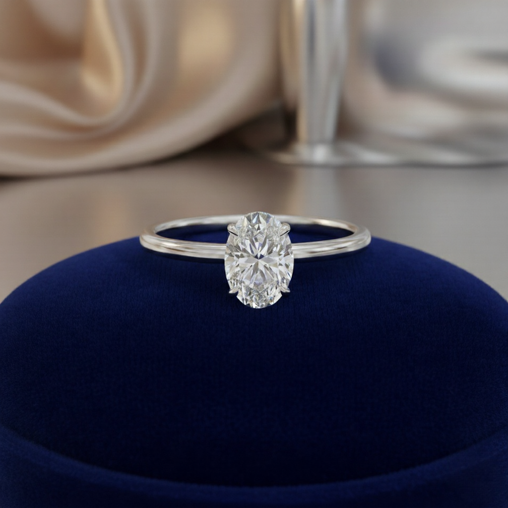 Why Hidden Halo Settings Work So Well with Oval Diamonds