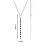 Load image into Gallery viewer, fancy-pave-straight-bar-diamond-necklace-pendant-with-black-diamond-in-FDPD8094-GBLACK-NL-WG