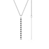 Load image into Gallery viewer, fancy-pave-straight-bar-diamond-necklace-pendant-with-black-diamond-in-FDPD8094-GBLACK-NL-WG