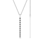 Load image into Gallery viewer, fancy-pave-straight-bar-diamond-necklace-pendant-with-black-diamond-in-FDPD8094-GBLACK-NL-WG

