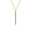 Load image into Gallery viewer, fancy-pave-straight-bar-diamond-necklace-pendant-with-black-diamond-in-FDPD8094-GBLACK-NL-YG
