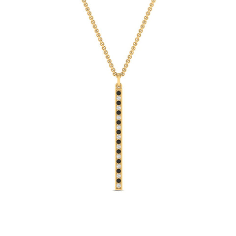 fancy-pave-straight-bar-diamond-necklace-pendant-with-black-diamond-in-FDPD8094-GBLACK-NL-YG
