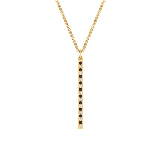 fancy-pave-straight-bar-diamond-necklace-pendant-with-black-diamond-in-FDPD8094-GBLACK-NL-YG
