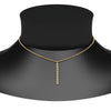 Load image into Gallery viewer, fancy-pave-straight-bar-diamond-necklace-pendant-with-black-diamond-in-FDPD8094-GBLACK-NL-YG