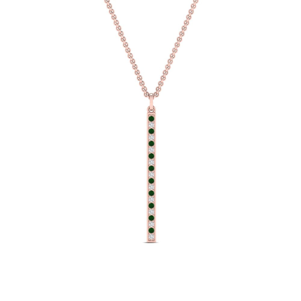 fancy-pave-straight-bar-diamond-necklace-pendant-with-emerald-in-FDPD8094-GEMGR-NL-RG