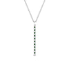 Load image into Gallery viewer, fancy-pave-straight-bar-diamond-necklace-pendant-with-emerald-in-FDPD8094-GEMGR-NL-WG