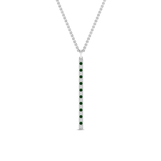 fancy-pave-straight-bar-diamond-necklace-pendant-with-emerald-in-FDPD8094-GEMGR-NL-WG