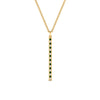 Load image into Gallery viewer, fancy-pave-straight-bar-diamond-necklace-pendant-with-emerald-in-FDPD8094-GEMGR-NL-YG