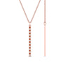Load image into Gallery viewer, fancy-pave-straight-bar-diamond-necklace-pendant-with-orange-sapphire-in-FDPD8094-GSAOR-NL-RG