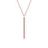 Load image into Gallery viewer, fancy-pave-straight-bar-diamond-necklace-pendant-with-orange-sapphire-in-FDPD8094-GSAOR-NL-RG