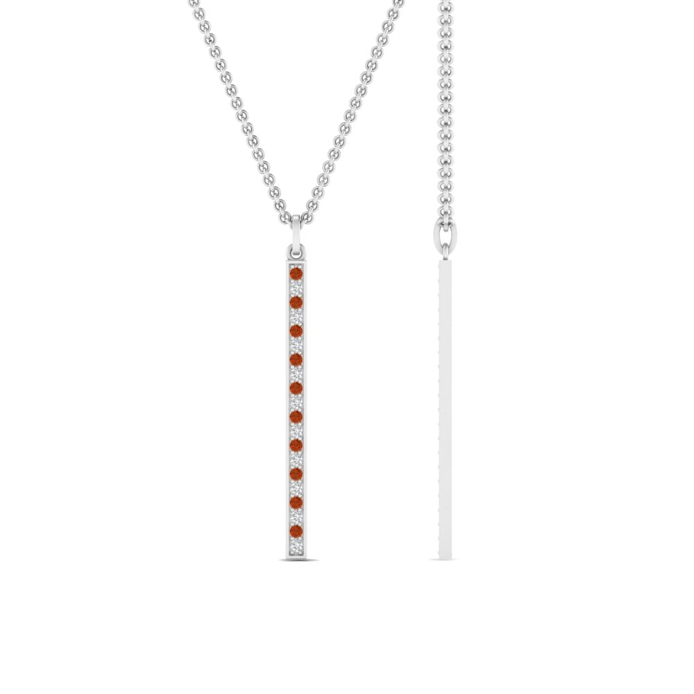 fancy-pave-straight-bar-diamond-necklace-pendant-with-orange-sapphire-in-FDPD8094-GSAOR-NL-WG