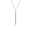 Load image into Gallery viewer, fancy-pave-straight-bar-diamond-necklace-pendant-with-orange-sapphire-in-FDPD8094-GSAOR-NL-WG