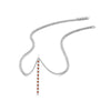 Load image into Gallery viewer, fancy-pave-straight-bar-diamond-necklace-pendant-with-orange-sapphire-in-FDPD8094-GSAOR-NL-WG