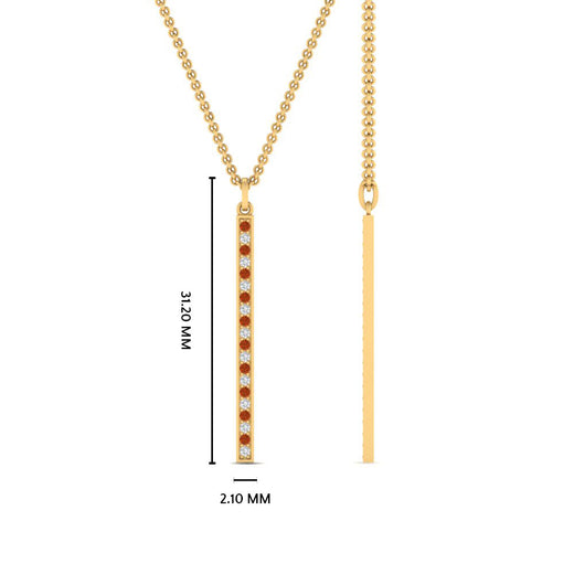 fancy-pave-straight-bar-diamond-necklace-pendant-with-orange-sapphire-in-FDPD8094-GSAOR-NL-YG