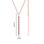 Load image into Gallery viewer, fancy-pave-straight-bar-diamond-necklace-pendant-with-pink-sapphire-in-FDPD8094-GSADRPI-NL-RG
