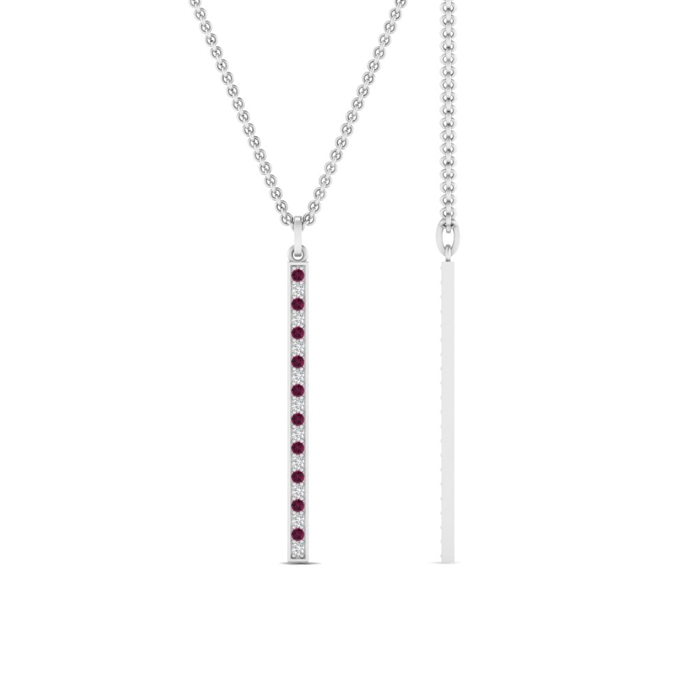 fancy-pave-straight-bar-diamond-necklace-pendant-with-pink-sapphire-in-FDPD8094-GSADRPI-NL-WG