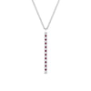 Load image into Gallery viewer, fancy-pave-straight-bar-diamond-necklace-pendant-with-pink-sapphire-in-FDPD8094-GSADRPI-NL-WG